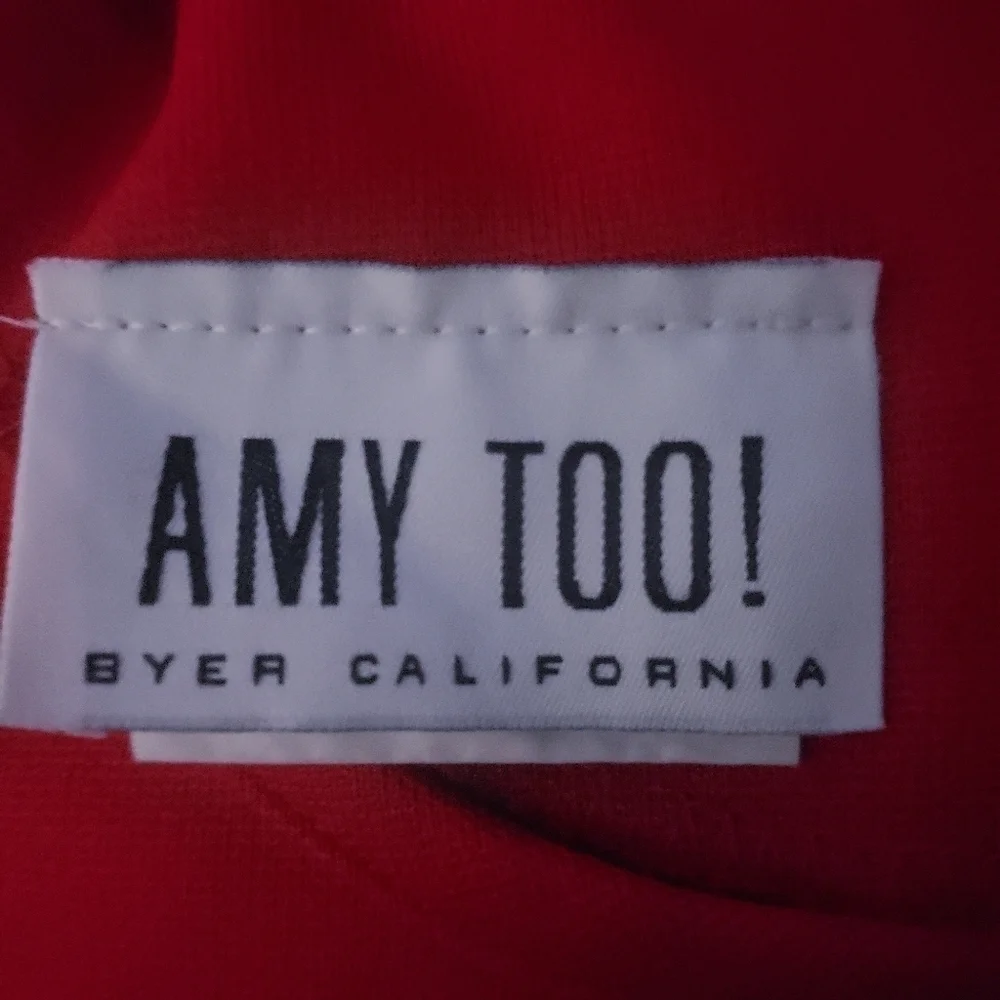 Amy Too! Vintage Red Dress Varsity Stripe Cheerleader Size 4 Cute Sporty EUC